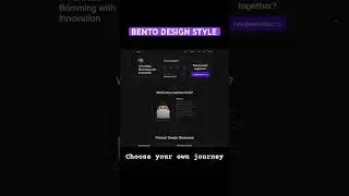 Bento style hero design trend #webdesign