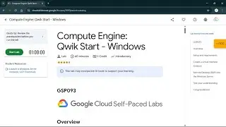 Compute Engine: Qwik Start - Windows | 