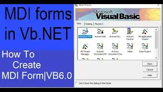 How to create MDI form in VB|english|vb.net