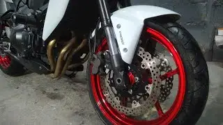 KAWAZAKI Z750 ANTES E DEPOIS  PINTURA CANDY VERMELHO