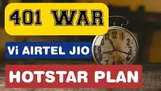 401 WAR | IPL Hotstar Plan | Benifits | Unlimited calling