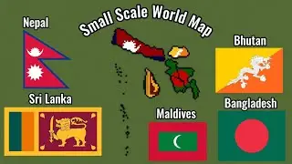 Small Scale in Minecraft Part 29: Nepal, Bhutan, Bangladesh, Sri Lanka, and Maldives