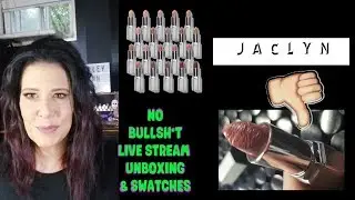 JACLYN COSMETICS LIVE UNBOXING AND SWATCHES OMG!