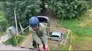 Darbai aukštyje prieš lietų