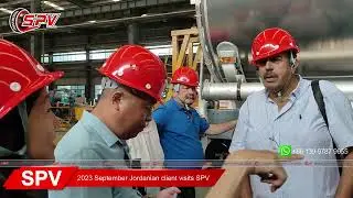 Jordan Clients Visit SPV in Sep 2023 to Communicate Customizing Fuel Tank Semi-Trailer Truck