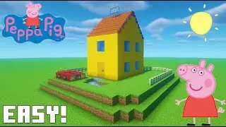 Minecraft Tutorial: How To Make Peppa Pigs House and Car 