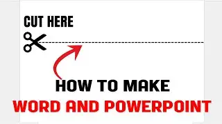 Create Dotted or Dashed Cut Lines with Scissors in Word and PowerPoint
