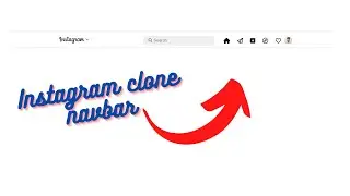 Instagram navbar clone using html css