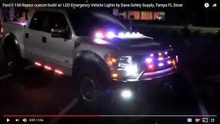 Ford F-150 Raptor custom build w/ LED Emergency Vehicle Lights by Dana Safety Supply, Tampa FL Store