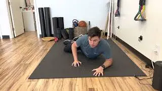 plank with reach 6 month posture