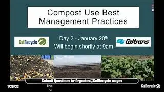 Compost Use Best Management Practices webinar Day 2