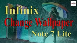 How to Change wallpaper Infinix Note 7 Lite || New Setting Infinix Mobile