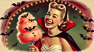 Spooky Halloween Scenery and Jazz Background Music to Study Relax or Work - Calming and Relaxing