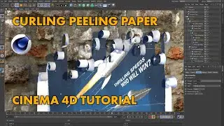 Curling Peeling Paper Effect: Cinema 4D Tutorial