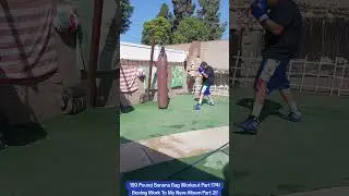 150 Pound Banana Bag Workout Part 174! Boxing Work To My New Album Part 2!!