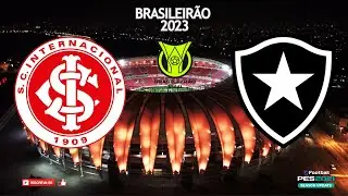 INTERNACIONAL x BOTAFOGO | Campeonato Brasileiro 2023 (RODADA 38) | PES 2021 Gogosz Patch v3.3