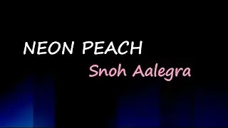 Snoh Aalegra - NEON PEACH (Lyrics)