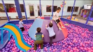 Adventure Indoor Playground | Rock climbing, Ball Pits, Slides, Cars for kids fun