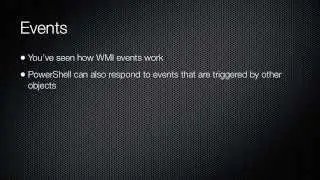Windows PowerShell What's New in V2 Chapter 09 - Events