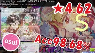 [Osu!] 東方project - あやぽんず feat. ビートまりお - インターネットサバイバー [Insane]