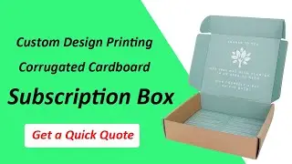Skincare Product Subscription Box, Custom Print Corrugated Cardboard Mailer Box, Printing Factory