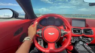 ASTON MARTIN VANTAGE POV DRIVE THROUGH MIAMI