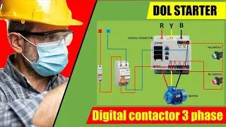 dol starter connection | Digital contactor 3 phase | dol starter
