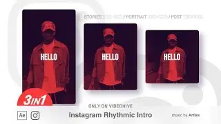 Top After Effects Projects: Instagram rhythmic intro + Free Font