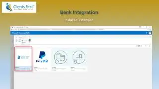 Dynamics NAV 2017  Bank Extension