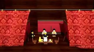 LEGO animação; O juiz de paz da rosa
