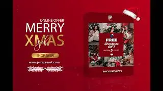 free christmas  Lightroom preset Gift Download for free link in Description #lightroom #photography