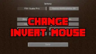 How To Turn Invert Mouse Controls On & Off In Minecraft! - Switch Invert Mouse Controls On & Off!