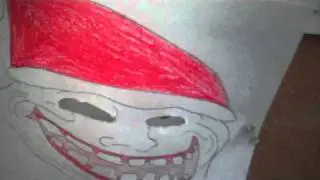 Trollin' Christmas! Creepy Trollface eyes follow you picture!