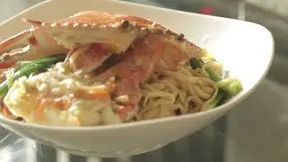 Very delicious Crab Yee-Fu Noodles done in 30 minutes