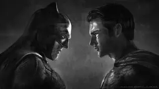 Dawn of Justice - Batman vs Superman Digital Painting Commentary / Tutorial
