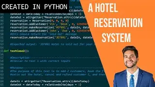 Python OOP (Object Oriented Programming) Project - A Hotel Reservation System - Complete explanation
