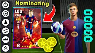 How To Max Train 5 Star Nominating Gavi | eFootball 2024 Mobile 🛑
