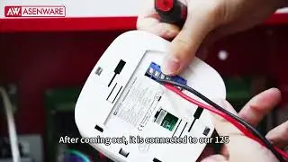 How to wire an addressable LPG gas detector AW-D125A with addressable fire alarm panel