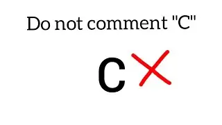 I will delete every comment having letter 