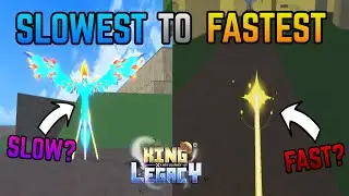 SLOWEST TO FASTEST FRUIT IN KING LEGACY | KING LEGACY