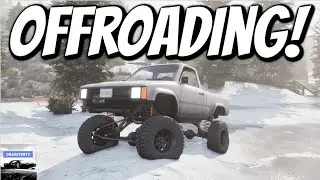 OFFROADING IN DEEP SNOW IN PURE ROCK CRAWLING! (BUGGY AND TOYOTA)