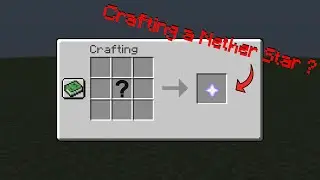 How to craft a NETHER STAR in Minecraft