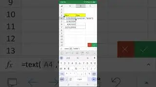 Excel Date Functions: Determine Day of the Week with TEXT Formula - Weekday Name & Abbreviation