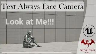 Unreal Engine - Get Text to always face Cine Camera