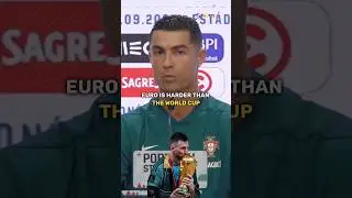 Cristiano Ronaldo Claims euro is equal to world cup 😯