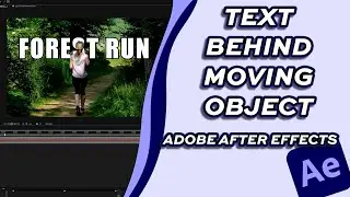Add Text behind Moving Objects | No Plugins in Adobe After Effects