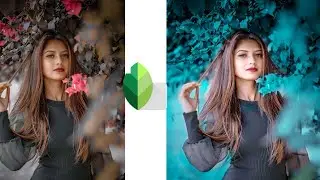 Snapseed Cyan Blue Effect Editing-Snapseed photo editing-Snapseed editing tricks-RJ Tricks