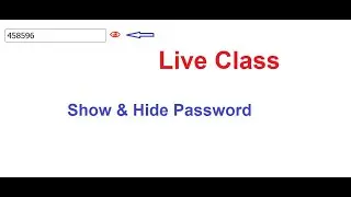 Create a Password Toggle Button with HTML, CSS, and JavaScript | Web Development Tutoria