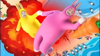 Летучие зайцы (Super Bunny Man смешные моменты)
