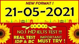🔥IELTS LISTENING PRACTICE TEST 2021 WITH ANSWERS | 21.05.2021